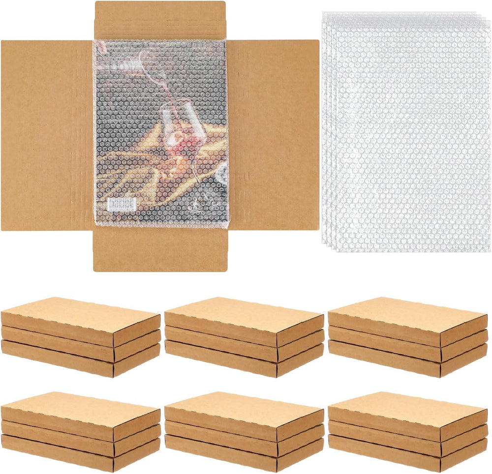 Fullhawl 30 Pack Comic Book Mailers, Brown, 7.8 x 11 x 1.2 Inch