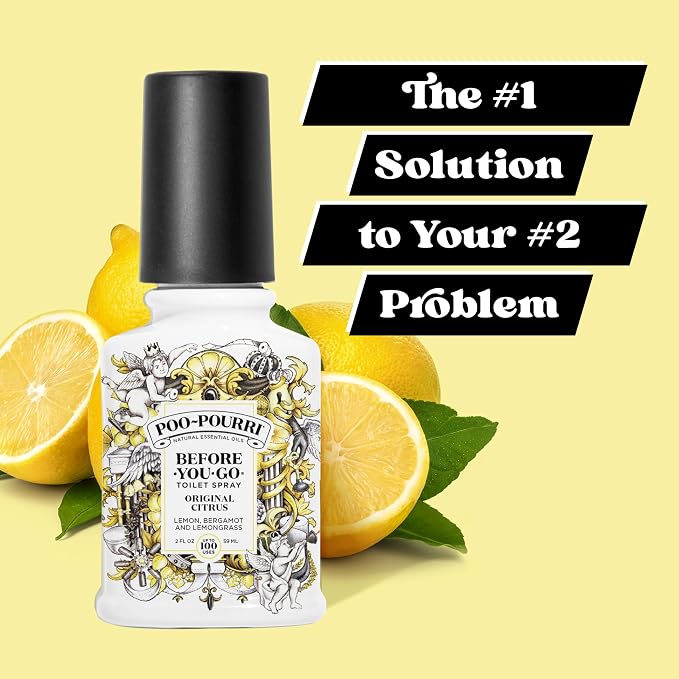 Poo-Pourri Before-you-Go Toilet Spray Bundle, Original Citrus 2 Fl Oz and - Image 2