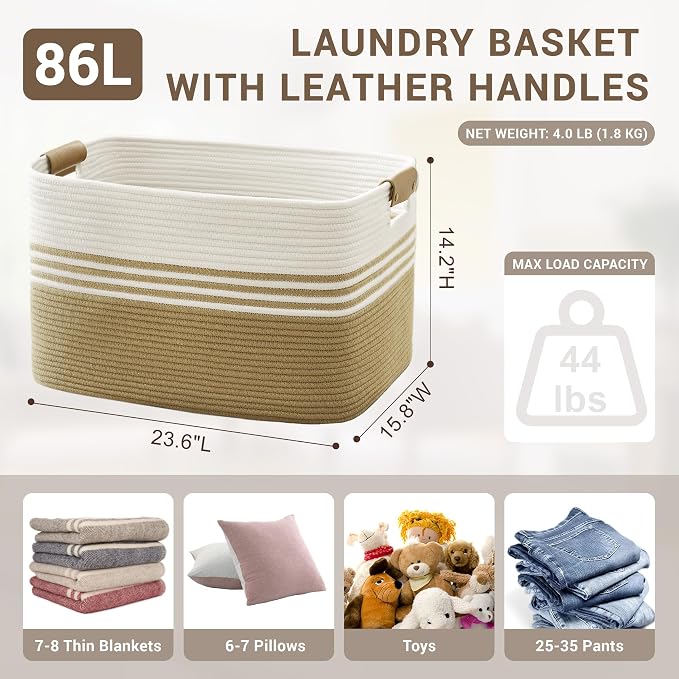 86L Extra Large Laundry Basket - Image 2