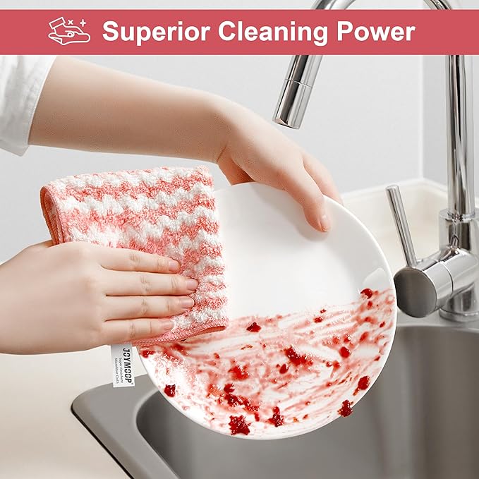 JOYMOOP Microfiber Cleaning Cloth, Mixed Color Towels - Image 3