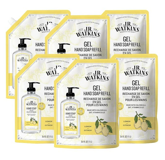 J.R. Watkins Gel Hand Soap Refill Pouch, Scented Liquid Hand Wash by JRWatkins