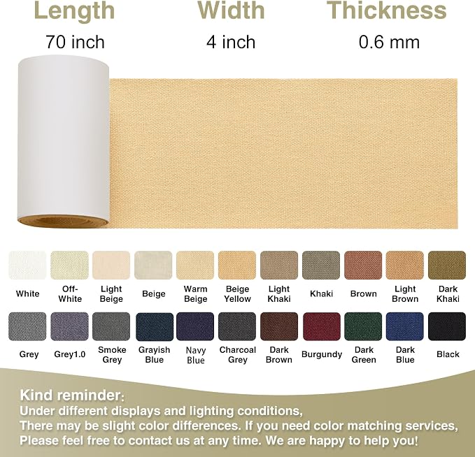 Canvas Repair Tape 4×70 Inch Waterproof Self-Adhesive Fabric Repair Patch - Image 4