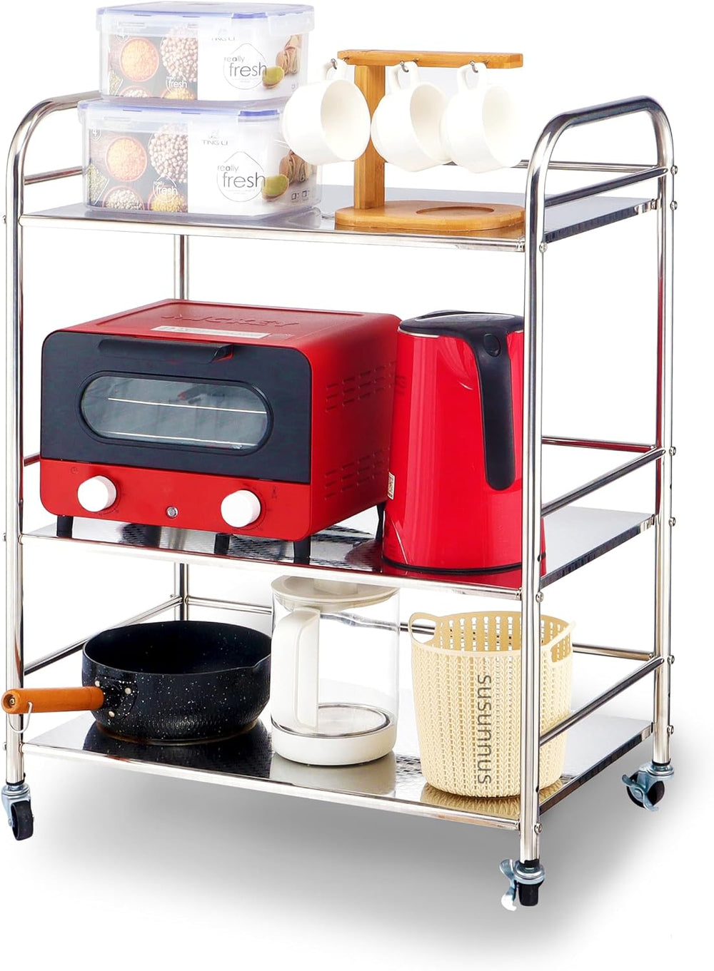 susunnus Stainless Steel Cart
