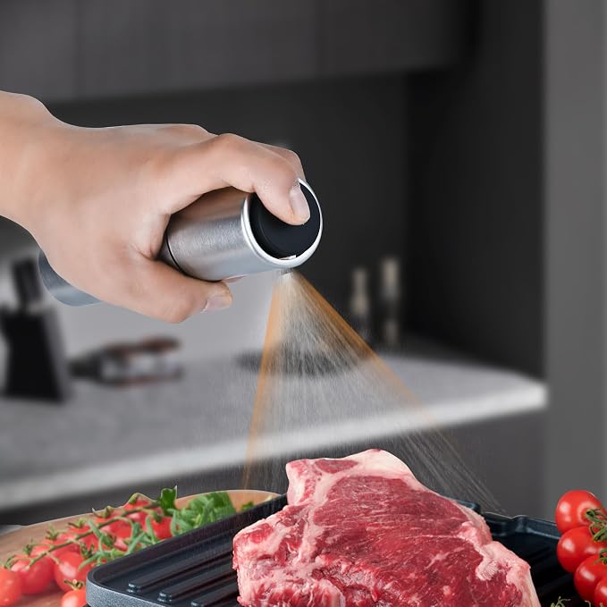 Oil Bottle for Cooking, 100ml Stainless Steel Cooking Oil Spray Bottle for - Image 2