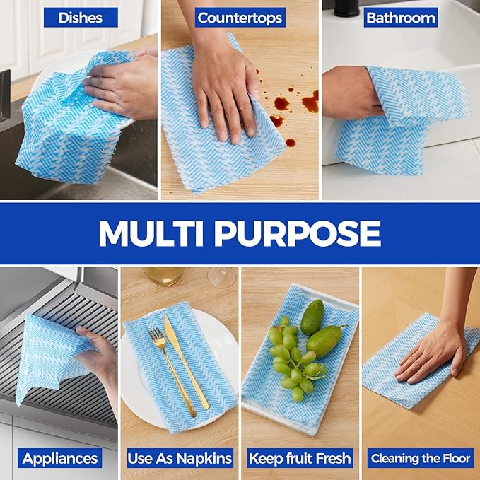 Disposable Cleaning Rolls Handi Wipes Reusable Cleaning Cloths Reusable Dry - Image 4