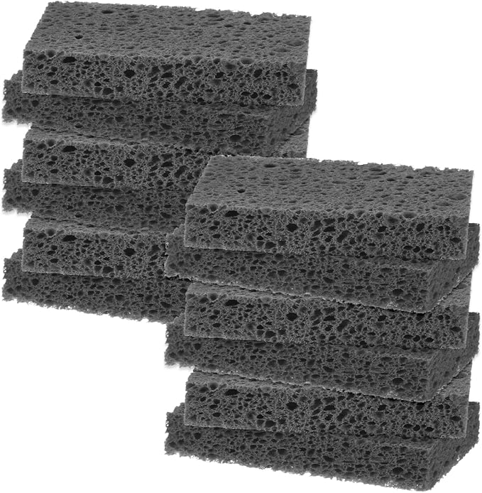 12-Pack Kitchen Sponges, Condense Eco Cellulose Non-Scratch Scrub Heavy Sponge by MMETERXITY