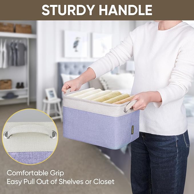 BALEINE 3 Pack Fabric Storage Bins - Image 8