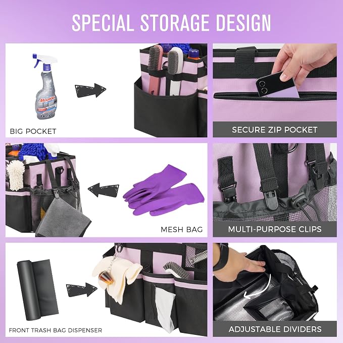 Wearable Cleaning Caddy, Cleaning Caddy Supplies Organizer - Image 2