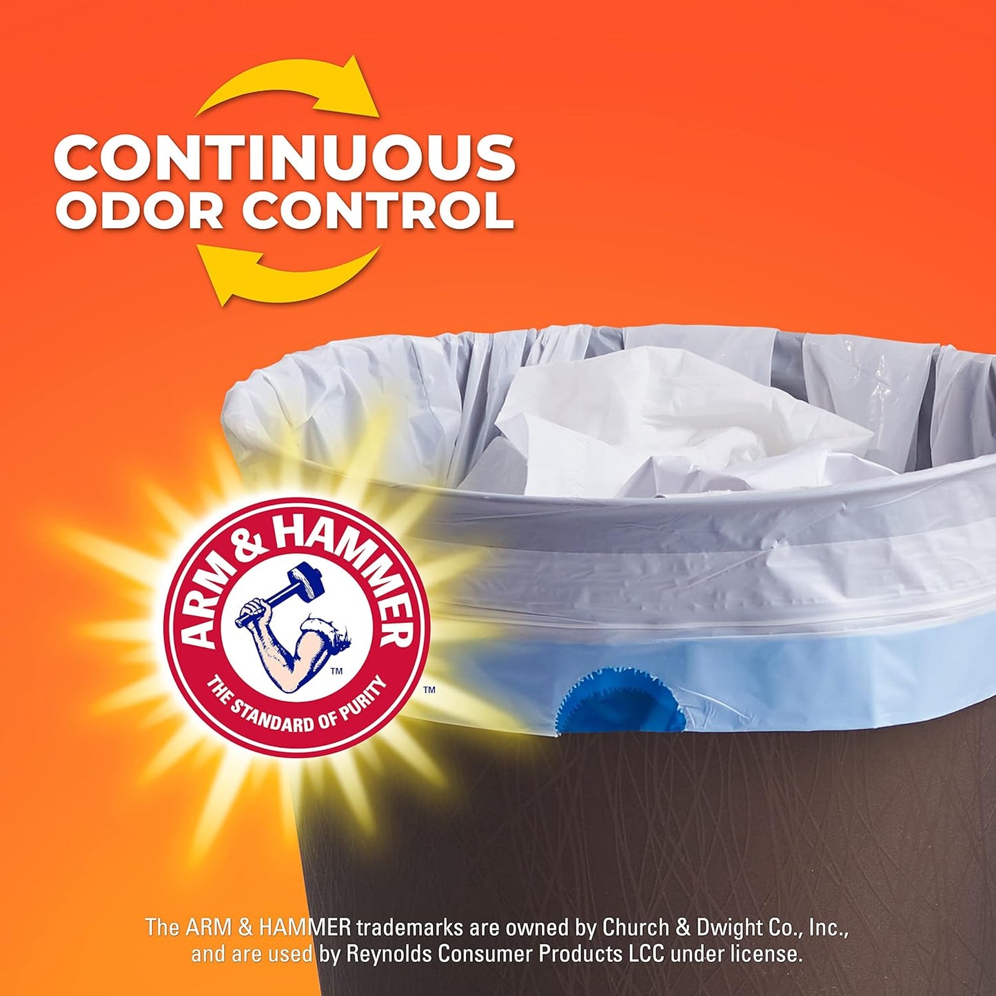 Hefty 4 Gallon Small Trash Bags, White, Fabuloso Lavender Scent, 52ct | Drawstring Closure, 4G Small White Trash Bags for Bathrooms, Dorm Rooms, Home Offices, Scented, Continuous Odor Control