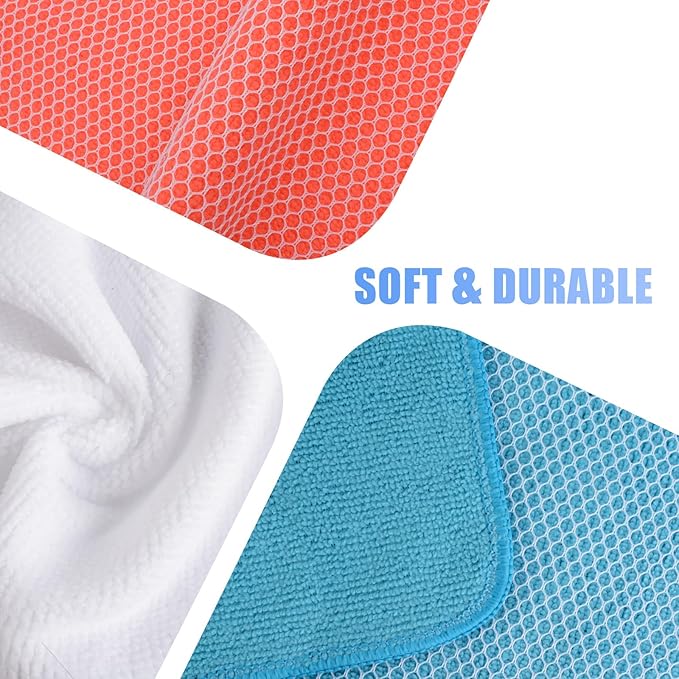 KinHwa Kitchen Washcloths for Dishes Absorbent Microfiber Dish Cloths Quick Dry - Image 5