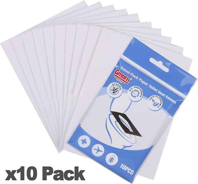 Gmark Portable Paper Toilet Seat Covers Travel Packs XL size Thick Strength - Image 7