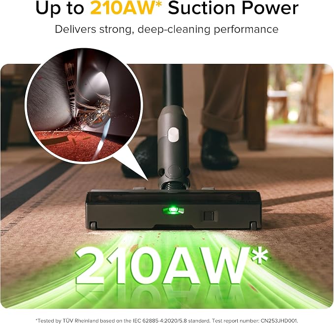 roborock H60 Ultra Cordless Stick Vacuum Cleaner, Upgraded 210AW Suction Stick - Image 2
