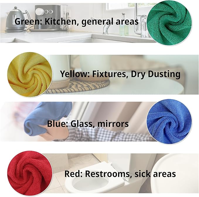 EvaClean Premium Microfiber Cleaning Cloth 16"x16" - Image 5