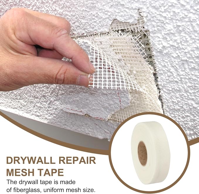 PATIKIL Drywall Repair Mesh Tape, 2 inch x 328 ft Fiberglass Repair Patch - Image 5