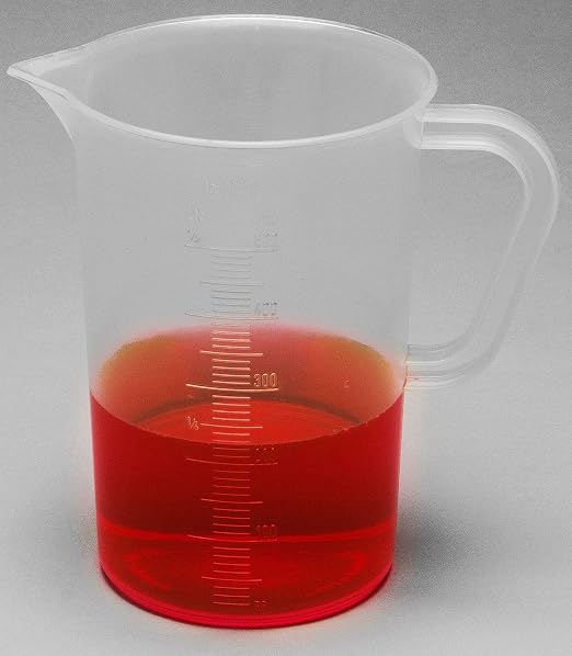 SP Bel-Art Tall Form 500ml Polypropylene Graduated Pitcher, Chemical-Resistant - Image 3