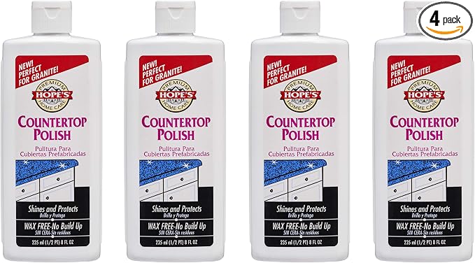 HOPE'S Countertop Restoration Polish, Streak-Free Kitchen Counter Cleaner by Hopes