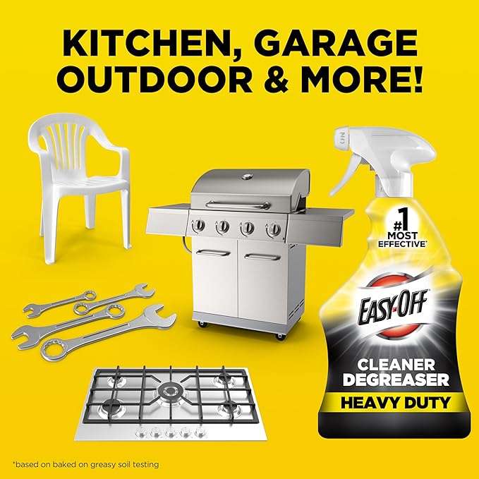 Easy-Off Heavy Duty Degreaser Cleaner Spray, Kitchen Degreaser, 32 Oz - Image 5