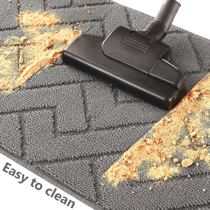 hicorfe Indoor Doormat, Front Back Door Mat Rubber Backing Non Slip Door Mats - Image 5