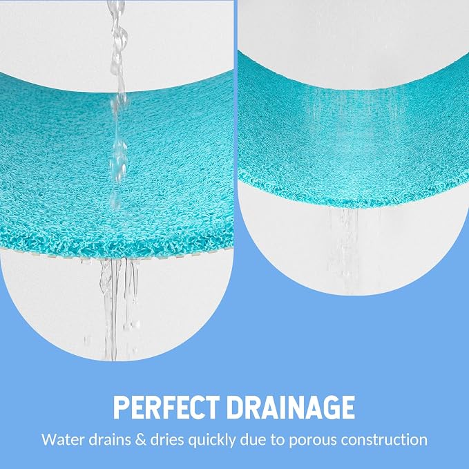Non-Slip Bathtub Mat, Anti Slip Shower Mat, Fast Drying Bathtub Mats, Foot - Image 6