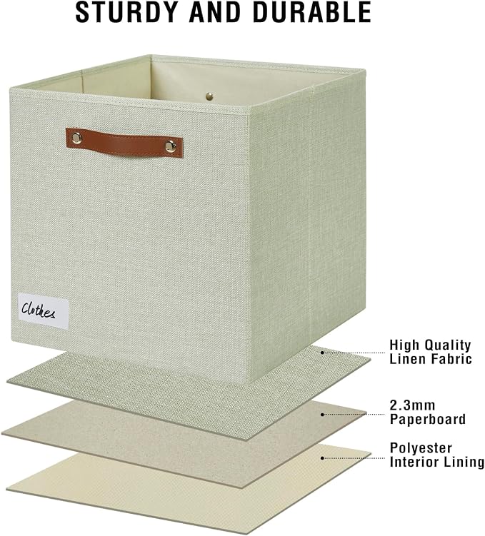 Collapsible Fabric Storage Cube Bins - Image 5