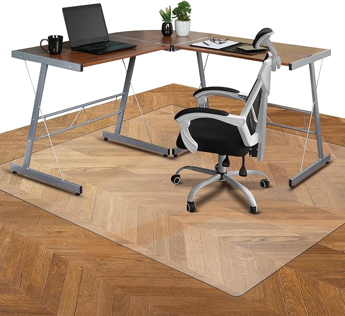 SALLOUS Office Chair Mat for Hard Floors, Slip Resistant Floor Protector Desk - Image 8