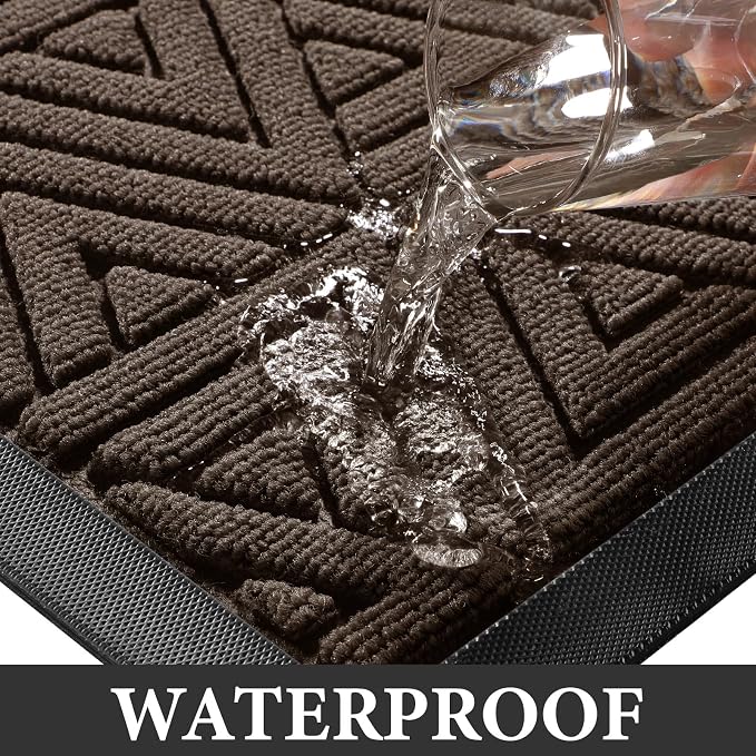 Yimobra Large Door Mat 47x32, All-Weather Waterproof Non-Slip Welcome Matt - Image 7