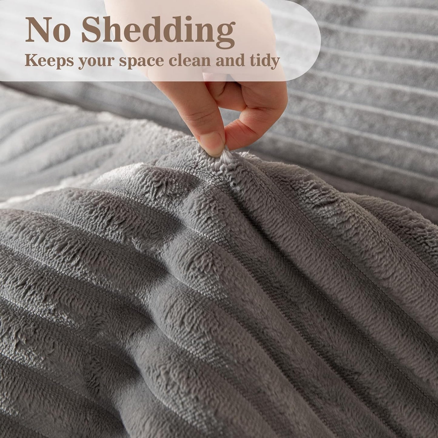 MYSKY HOME 100% Waterproof Couch Cover for Sofa, Couch Covers for Dogs, Non Slip Back Pet Sectional Sofa Covers for 3 Cushion Couch, Sofa Covers Washable, Dog Bed Cover, Dark Grey, 35"x70.9"