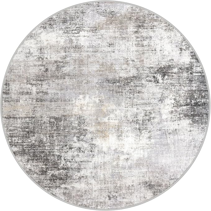 IOHOUZE Round Area Rug 3 Ft Circle Entryway Rugs Round Washable Door Mat Indoor - Image 9