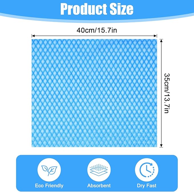 JIEYAO 300 Pcs Disposable Dish Cloths, Non-Woven Cleaning Towels Reusable - Image 3