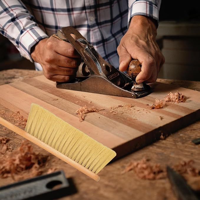 2 Pieces Woooden Dust Brush Hand Broom Bench Brush - Image 6