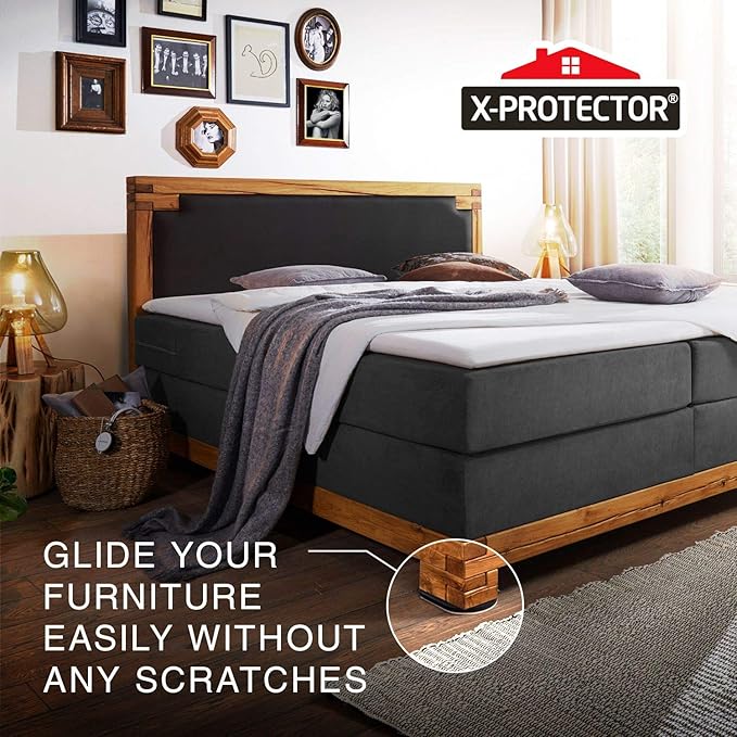 Felt Furniture Sliders Hardwood Floors X-PROTECTOR – 4 PCS 9 1/2 inch Furniture - Image 5