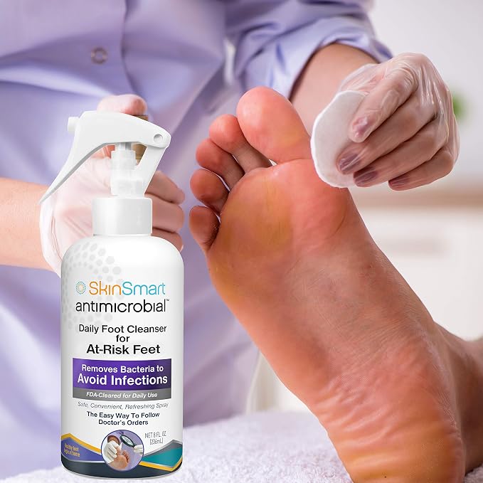 SkinSmart Daily Foot Cleanser for At-Risk Feet, Removes Bacteria to Help Avoid - Image 3