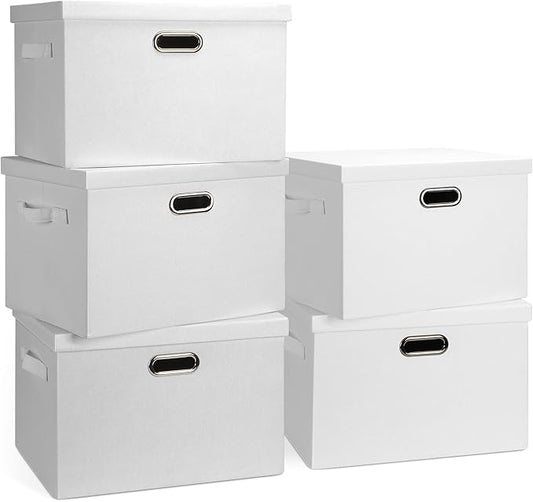 Large 17" 36 Quart Collapsible Stackable Storage Bins by GraciadecoStorage