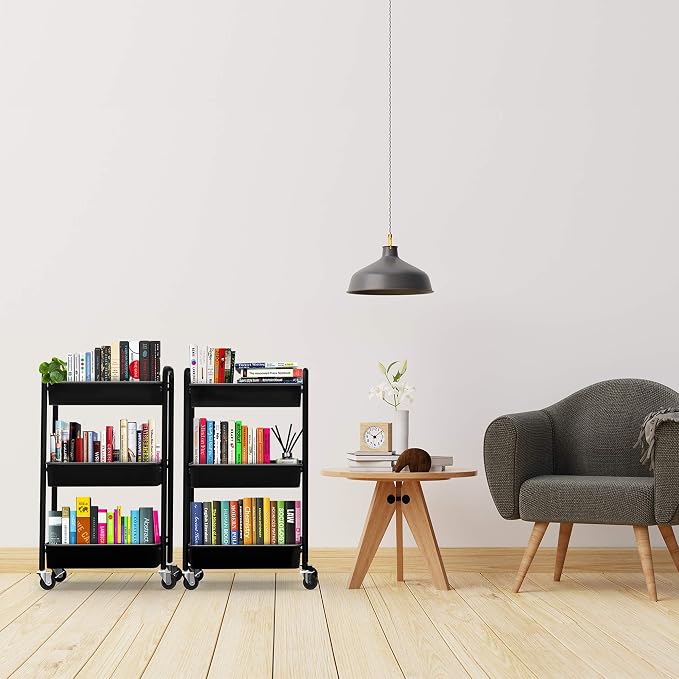 CAXXA 3-Tier Rolling Metal Storage Organizer - Image 7