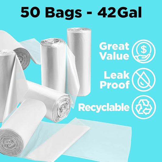 ToughBag 40-42 Gallon Trash Bags, 2.5 Mil Contractor Bags, Heavy Duty Large - Image 2