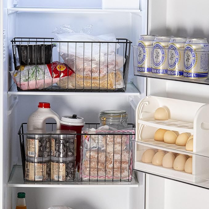 Freezer Organizer Bins, Upright Freezer Baskets - Image 5