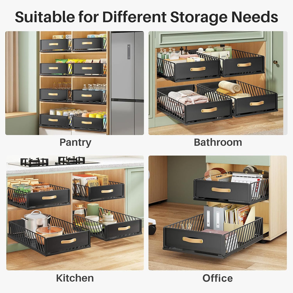 Pull out Cabinet Organizer,Heavy Duty Slide out Pantry Shelves Drawer Storage...