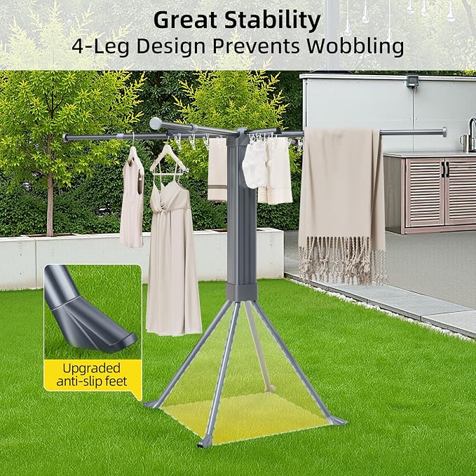 BIREN Clothes Drying Rack Foldable Extending Laundry Rack - Image 3