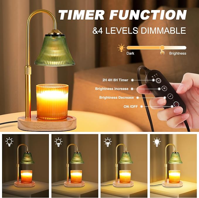 Candle Warmer Lamp, Height Adjustable Candle Warmer - Image 3