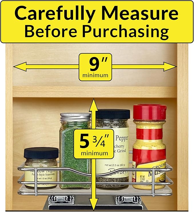 LYNK PROFESSIONAL® Pull Out Spice Rack Organizer - Image 4