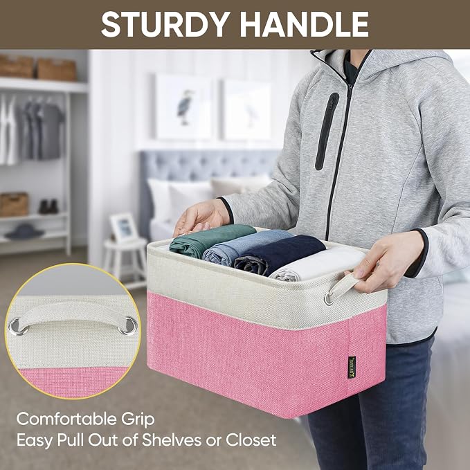 BALEINE 3 Pack Fabric Storage Bins - Image 8