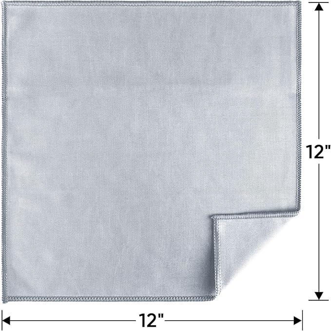 HOMEXCEL Microfiber Glass Cleaning Cloth 12 PK, Lint Free Streak Free, Reusable - Image 7