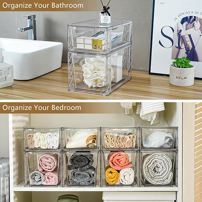 4Pack Stackable Kitchen Storage Organizer, Pantry Organizers and Storage - Image 6