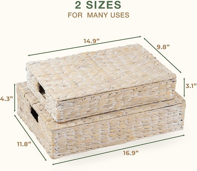 Set of 2 Decorative Storage Boxes - Image 5