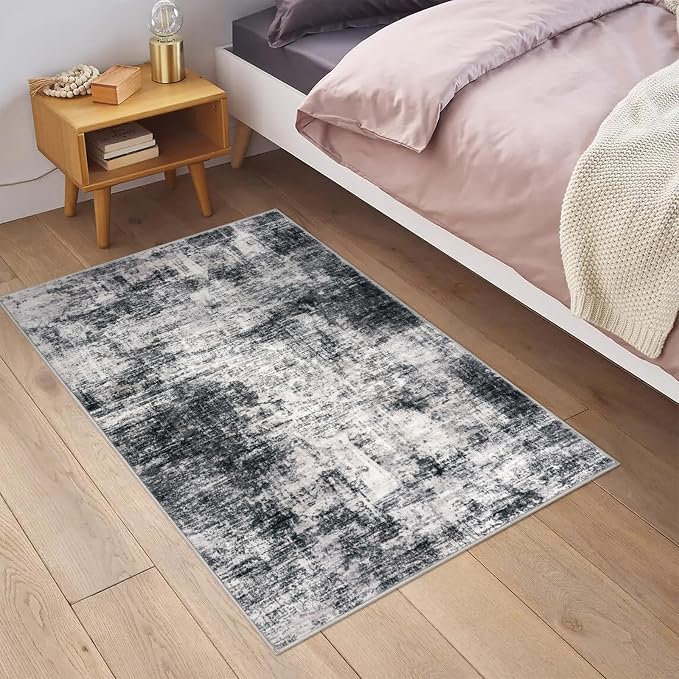 IOHOUZE Small Abstract Area Rug 2x3 Ft Entryway Rugs Washable Door Mat Indoor - Image 2