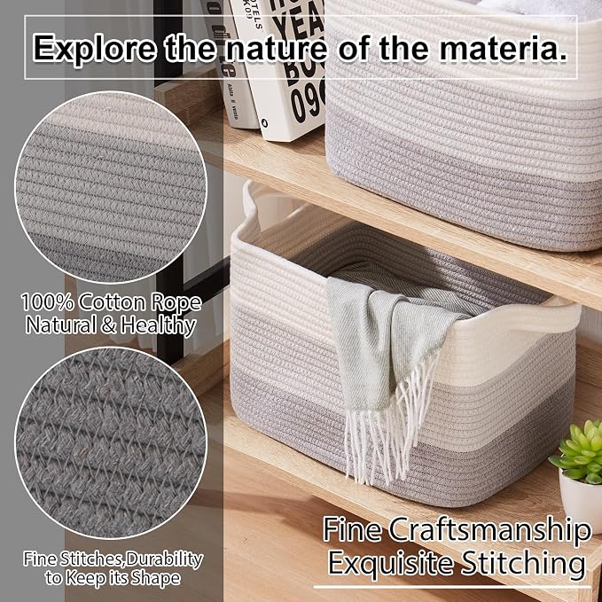 OIAHOMY Storage Basket, Woven Baskets - Image 3