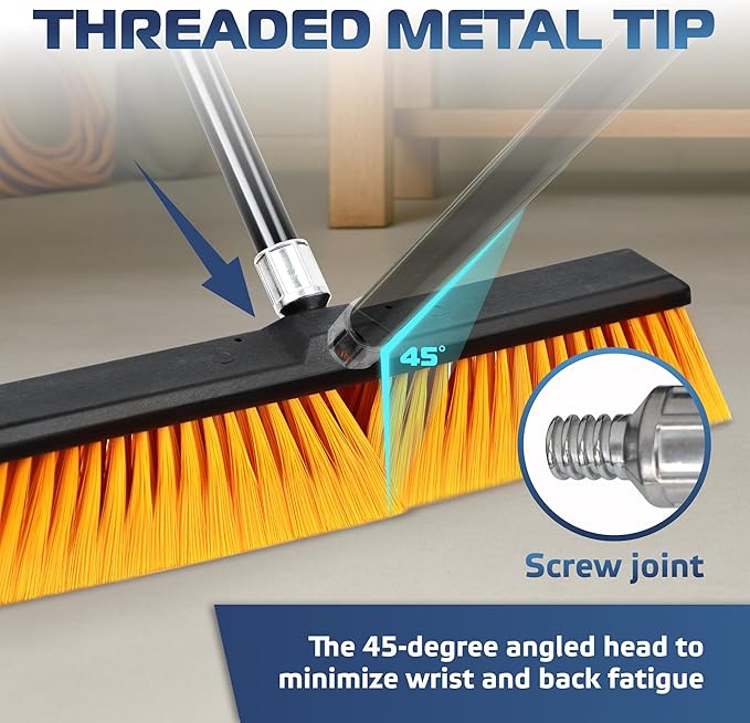 DSV Standard 18’’ Push Broom Outdoor Heavy Duty - Image 4