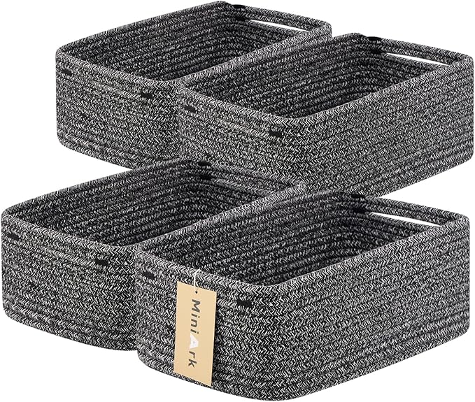 Small Storage Baskets for Organizing | Closet Organizer Bins | Shelf Toy Basket by MiniArkStorageBasketsHome