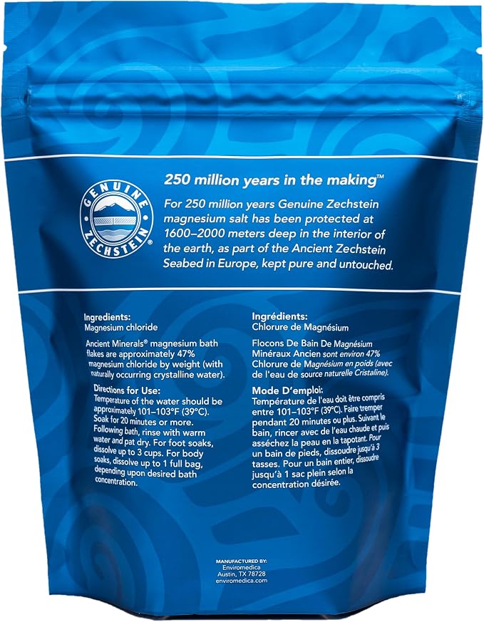 Ancient Minerals Magnesium Bath Flakes of Pure Genuine Zechstein Chloride - Image 7
