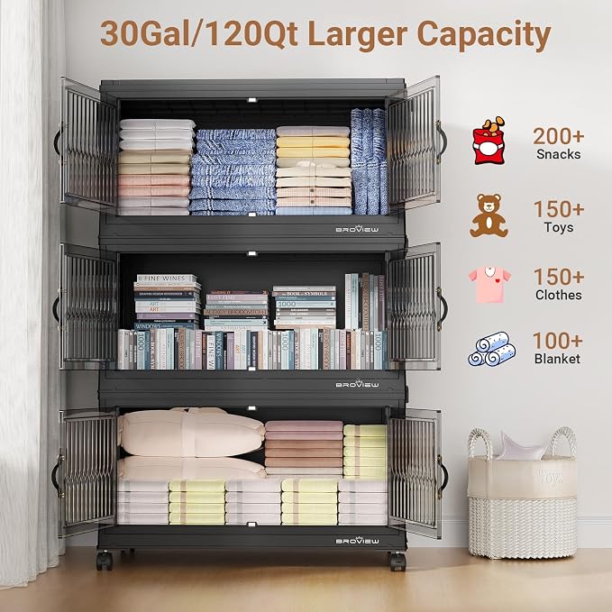 BROVIEW 360Qt Stackable Storage Bins - Image 3